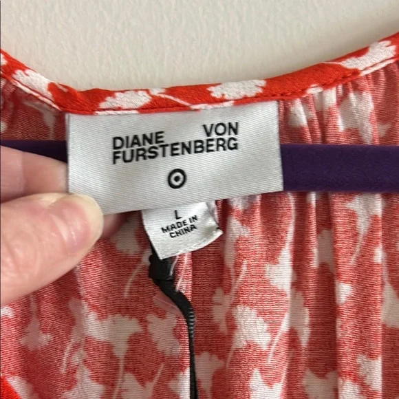 Women's Orange Patterned Dress - Picture 2 of 5